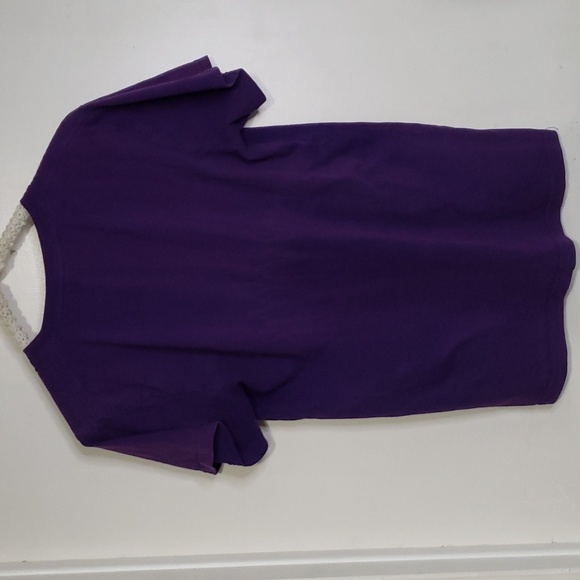 Purple V-neck Tee - Picture 2 of 3